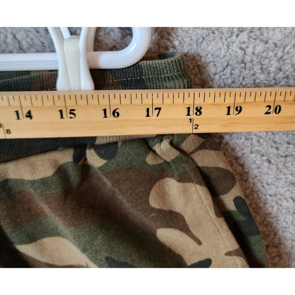 True Religion Camo Spellout Drawstring Basketball‎ Knit Shorts Size XL 36 Waist